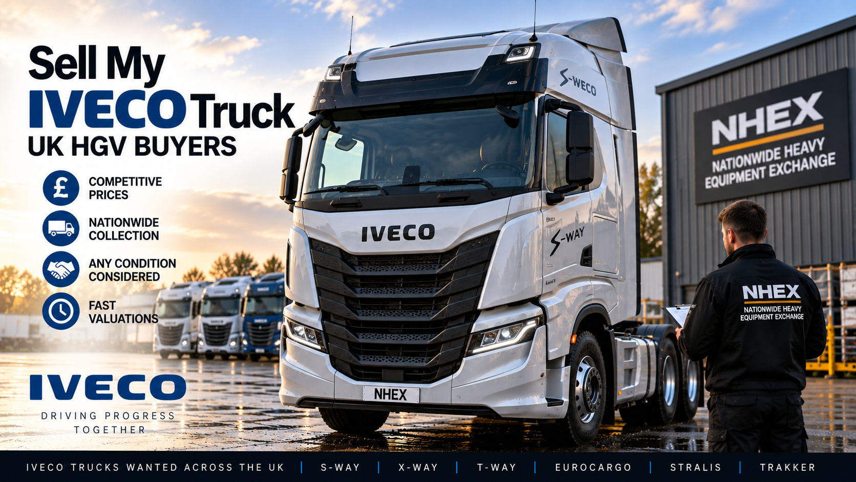 Iveco truck for sale to UK HGV buyer