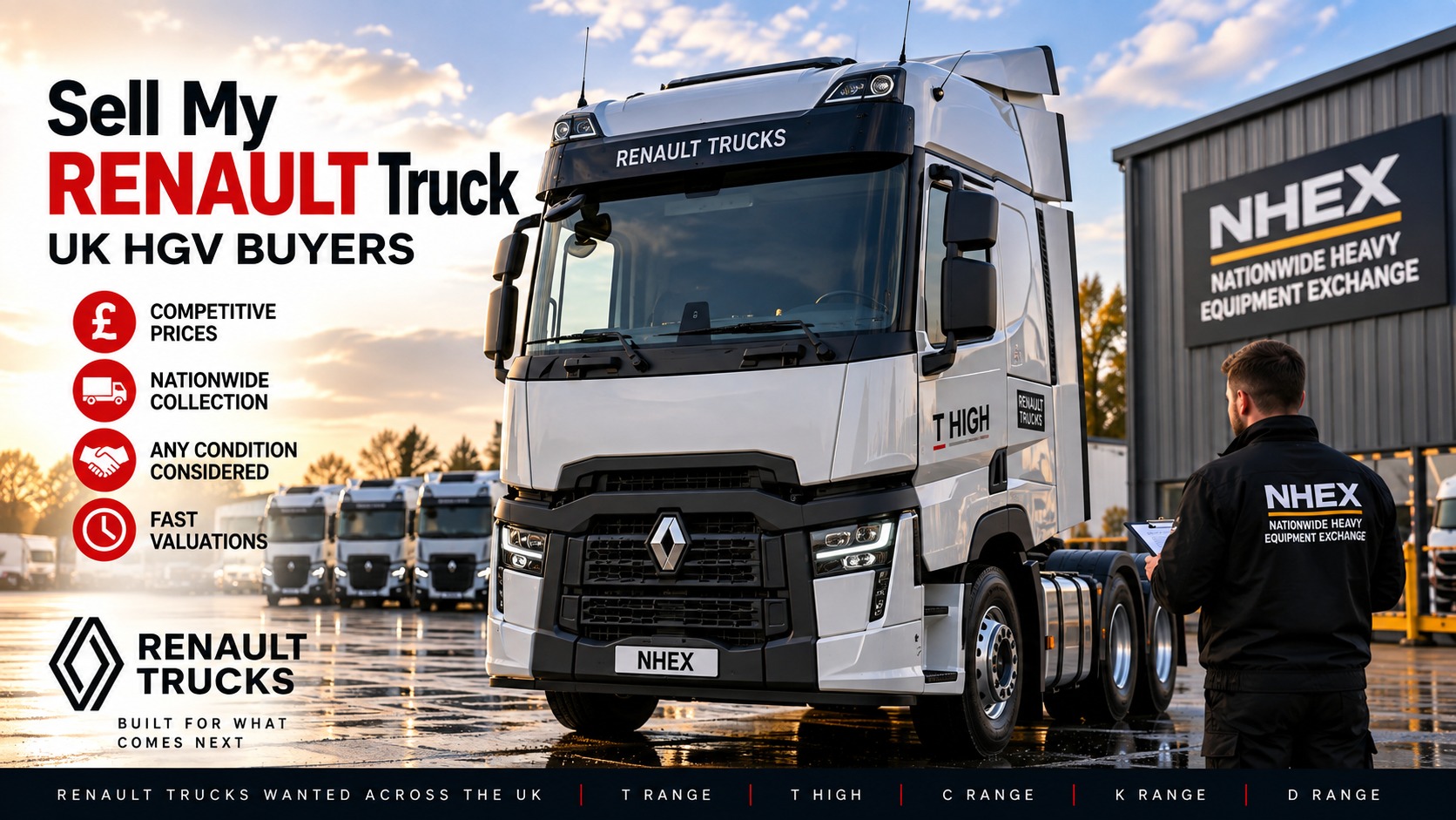 Renault truck for sale to UK HGV buyer