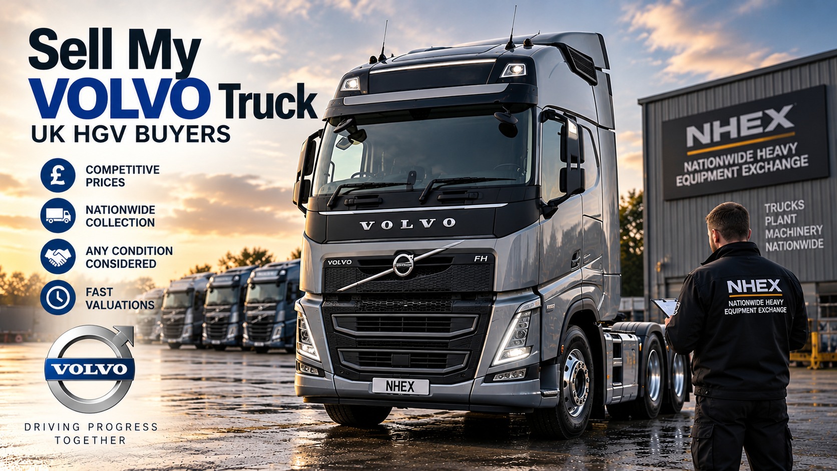 Volvo truck for sale to UK HGV buyer